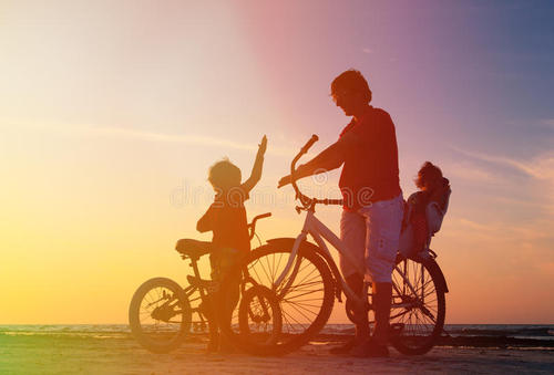 父亲和自行车