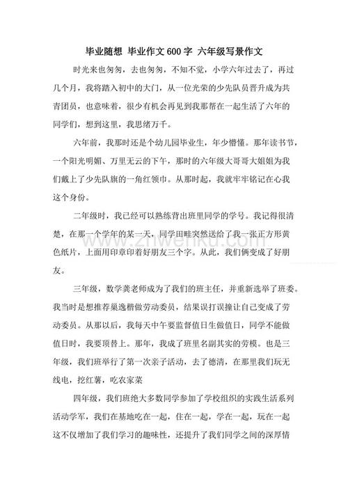 毕业，我在想_600字