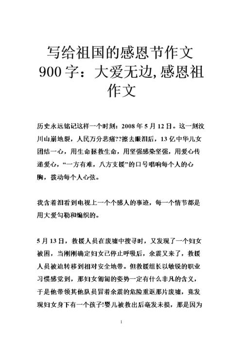 向你的母亲报告你的爱_900字