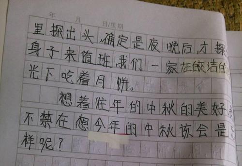 关于中秋节的作用：令人难忘的中秋节_750字