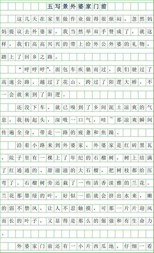 五年级写作组成：红色城市薛乔_450字