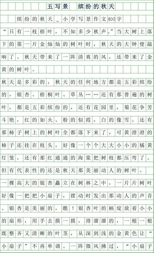 五年级写作组成：公园美_400字