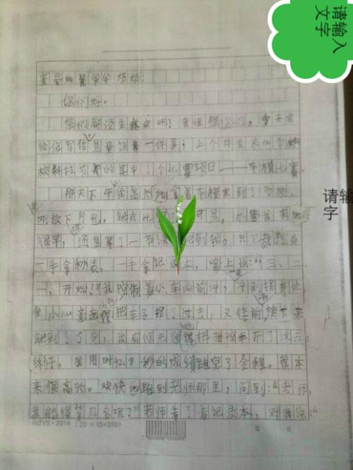 给爷爷（四年级）_450字母