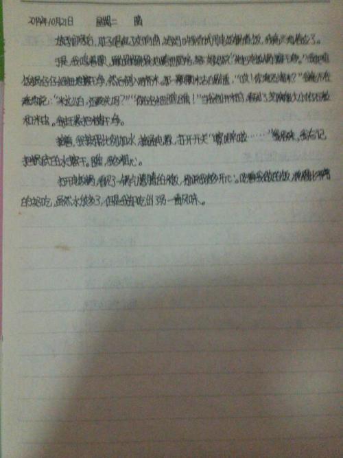 阳光日记_300字