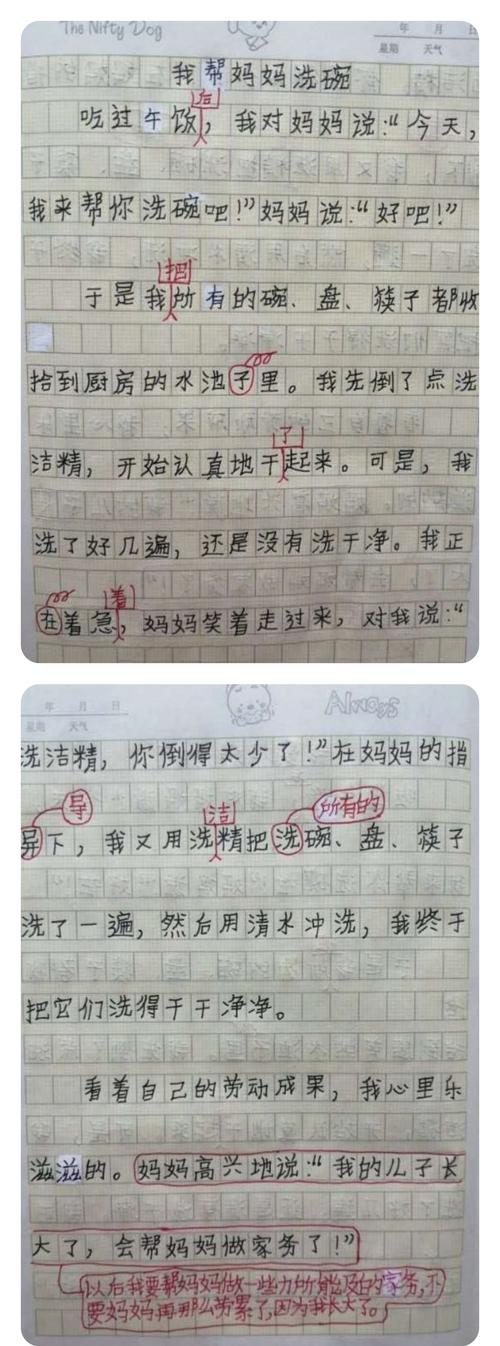 记事本构成：我无奈地洗碗_150字