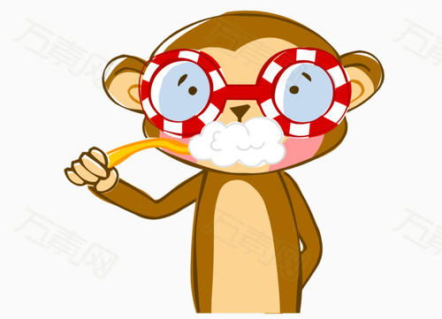 戴眼镜的猴子