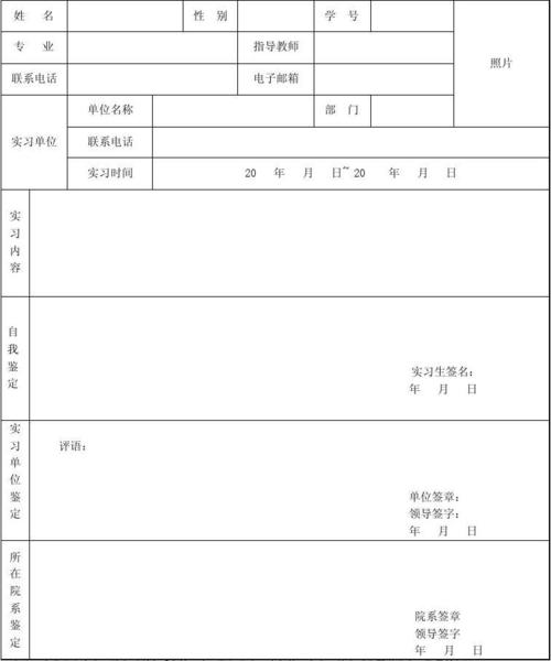 2014年土木工程专业大学生实习鉴定