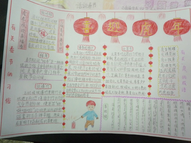 春节手写报纸（14）_20字