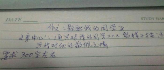 我的同学构成200字_300字