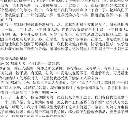 我们的班级_700字