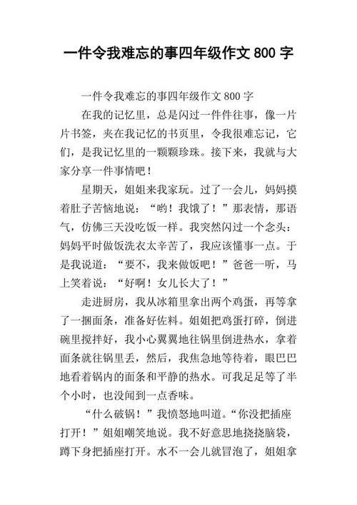 一个难忘的东西_350字