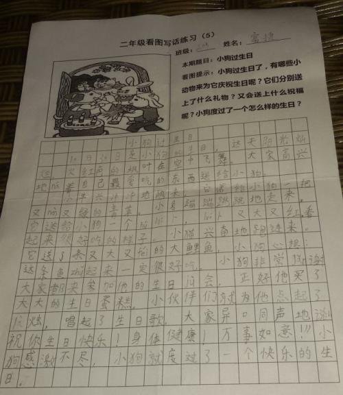 给小狗的生日_800字