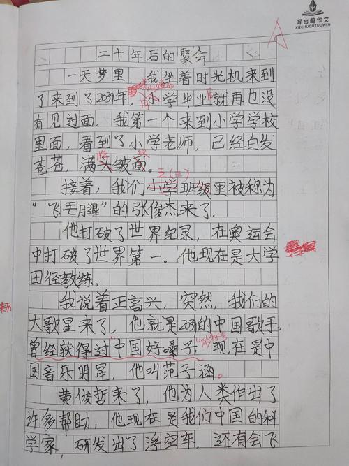 高中想象：二十年后回到家乡_700字