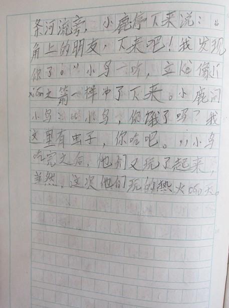 鸟来到驯鹿_200字