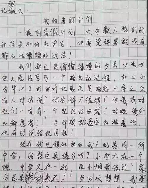 暑假成分：暑假的最后一天_700字