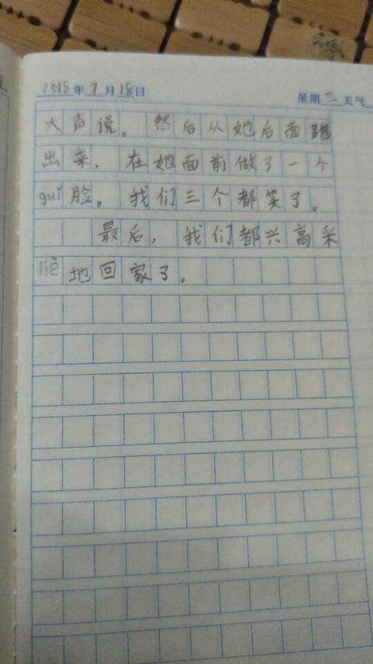 [2012年夏季论文]暑假记事本_1000字