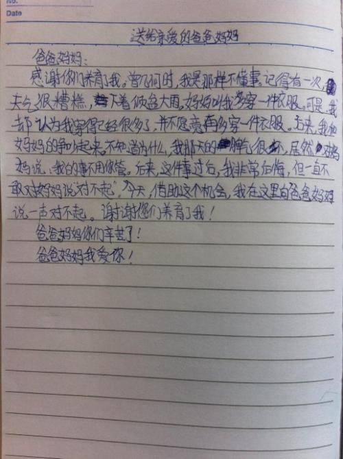 [PK Tour]关于给我母亲的一封信：亲爱的，不要忍受我自己的_450字
