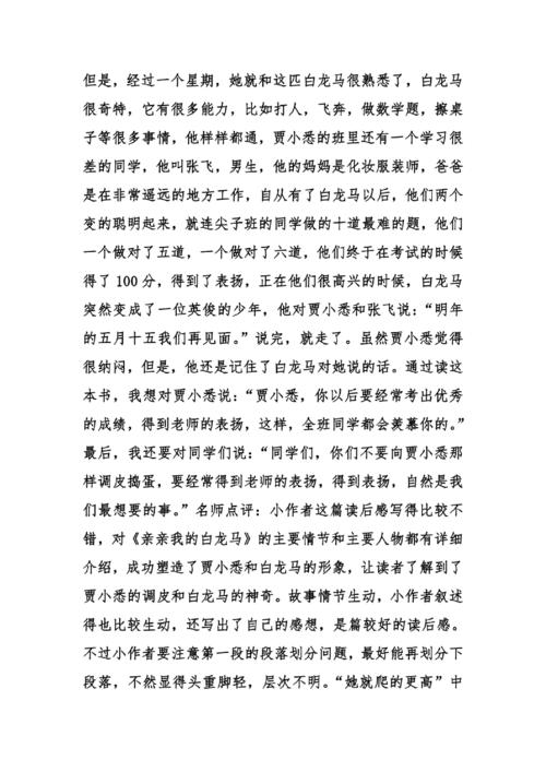 关于马匹：我的马_800字